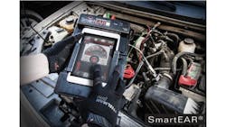 Listening to the noise without the Smart Ear, it was nearly impossible to determine which component was causing the issue. This tool allows technicians to pinpoint where a noise originates, in order to determine which component or area of the vehicle is causing the issue. Listening to the noise without the Smart Ear, it was nearly impossible to determine which component was causing the issue. This tool allows technicians to pinpoint where a noise originates, in order to determine which component or area of the vehicle is causing the issue.