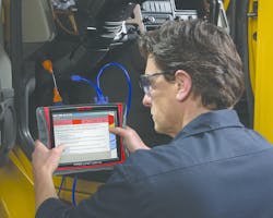 By using a scan tool and an online system, a technician can diagnose a problem quickly and then go straight to the information needed to correctly complete the work. By using a scan tool and an online system, a technician can diagnose a problem quickly and then go straight to the information needed to correctly complete the work.