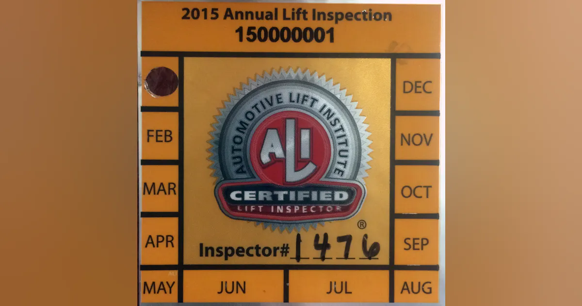 Ali Inspection Logos Public Announcement: 200 ALI annual inspection Labels stolen | Fleet ...
