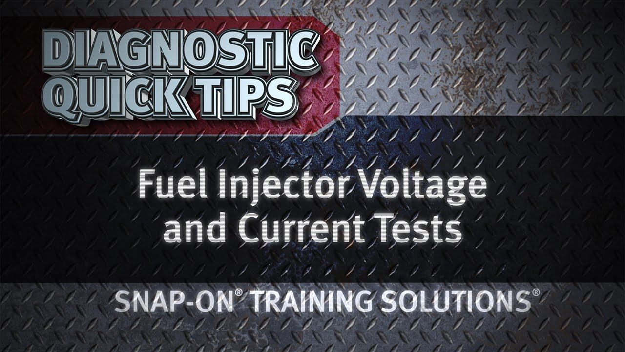 Snap-on fuel injector voltage and current tests Video