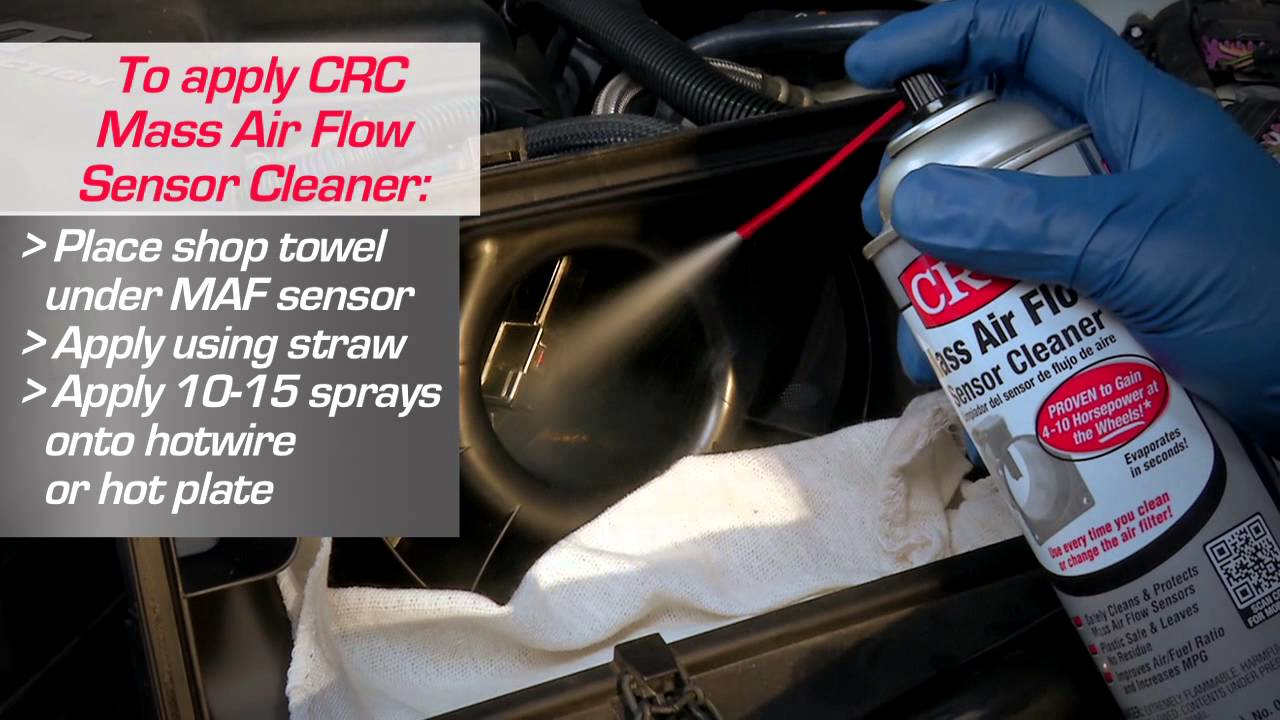 CRC Mass Air Flow (MAF) Sensor Cleaner Video