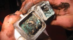 Even advanced corrosion, such as this, is virtually invisible to standard diagnostic methods. Even advanced corrosion, such as this, is virtually invisible to standard diagnostic methods.