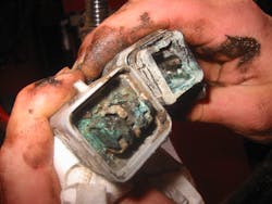 Even advanced corrosion, such as this, is virtually invisible to standard diagnostic methods. Even advanced corrosion, such as this, is virtually invisible to standard diagnostic methods.