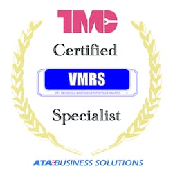 Certified VMRS Specialists will have an added credential that documents their expertise with the universal language of maintenance reporting. Certified VMRS Specialists will have an added credential that documents their expertise with the universal language of maintenance reporting.