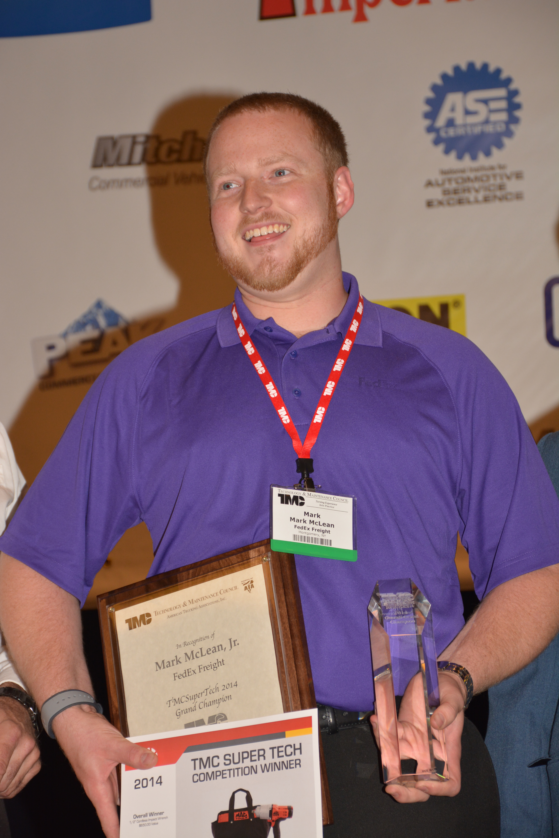 Mark McLean, Jr., FedEx Freight, TMCSuperTech Grand Champion, 2014 and 2013
