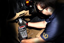 Using the OBD II interface connector for ECU reset with the ATEQ VT56 TPMS Tool, technicians are able to relearn the TPMS sensors for this vehicle. For information on the ATEQ VT56, visit www.VehicleServicePros.com/11374224 Using the OBD II interface connector for ECU reset with the ATEQ VT56 TPMS Tool, technicians are able to relearn the TPMS sensors for this vehicle. For information on the ATEQ VT56, visit www.VehicleServicePros.com/11374224