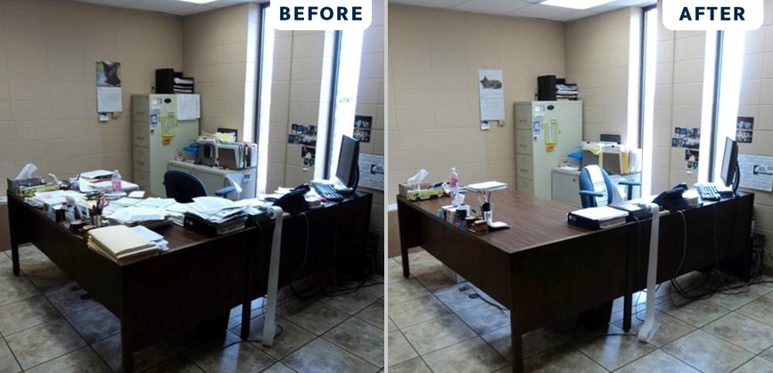 Improvements to make shops more efficient boil down to protocols and organization, including organized offices, which contribute to increased efficiency.