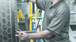 The retread process begins with a thorough visual, hands-on inspection of casings covering both inside and out. The retread process begins with a thorough visual, hands-on inspection of casings covering both inside and out.