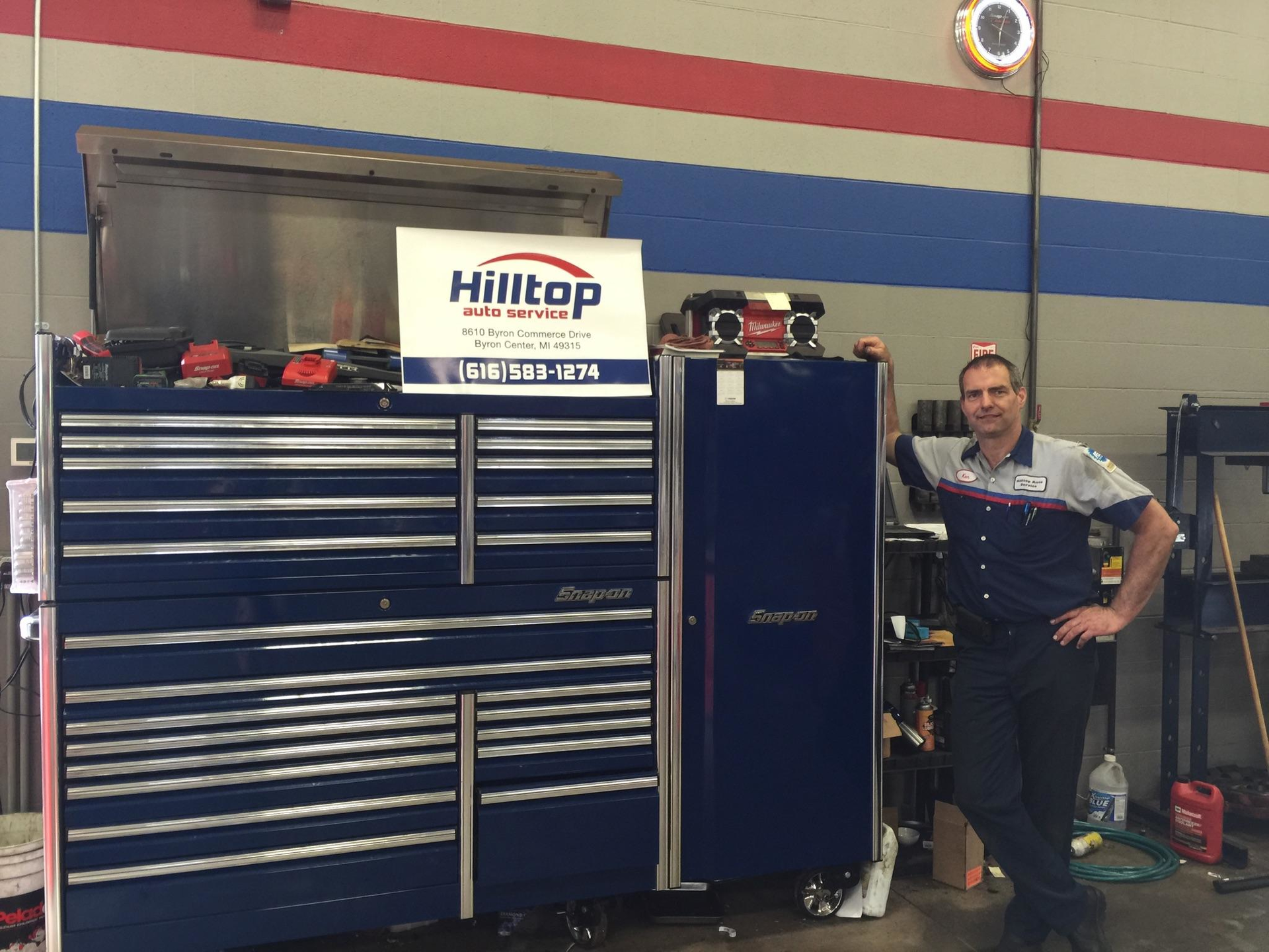 Ken Elzinga, owner of Hilltop Auto Service