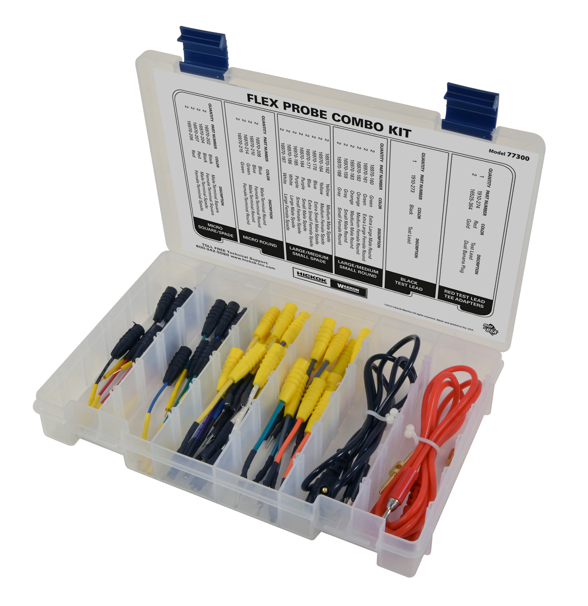 Hickok 77300 Flex Probe Combo Kit in Case 55e9b97869d71