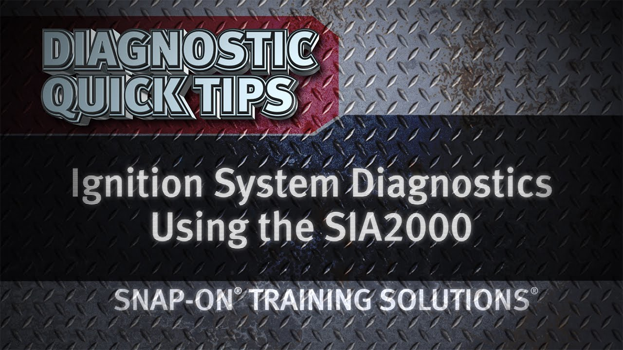 Snap-on Diagnostic Quick Tips: Ignition System Diagnostics Using the SIA2000 Video