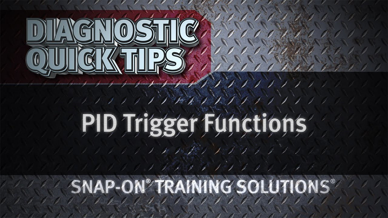 Snap-on Diagnostic Quick Tips: PID Trigger Functions Video