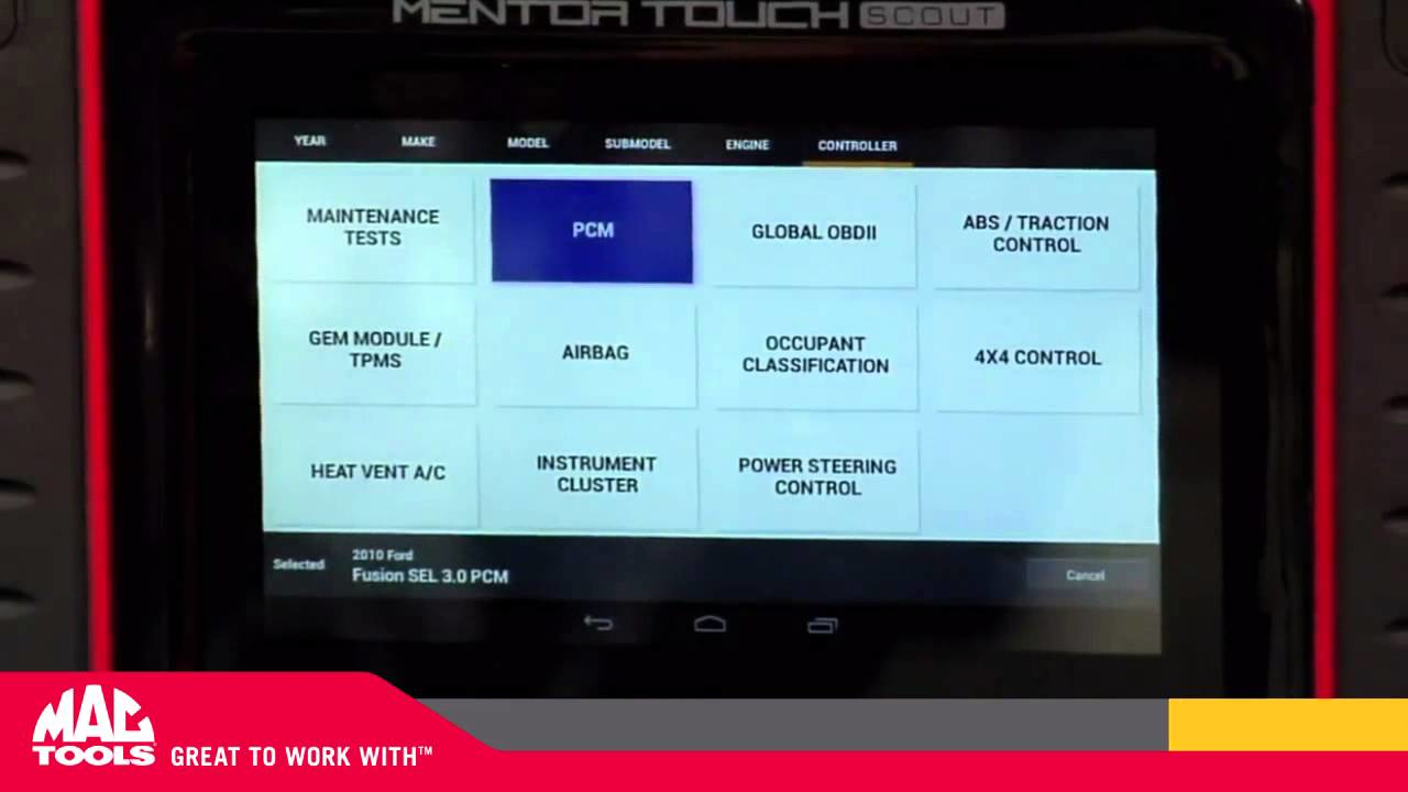 Mac Tools Diagnostic ET6200 Scout Ford Power Balance Video