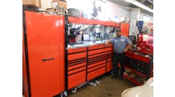Eric Magana pictured with his Snap-on EPIQ toolbox.