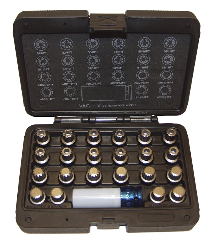 VW/Audi Wheel Lock Bolt Kits, Nos. LT4150 and LT4155 Fleet Maintenance