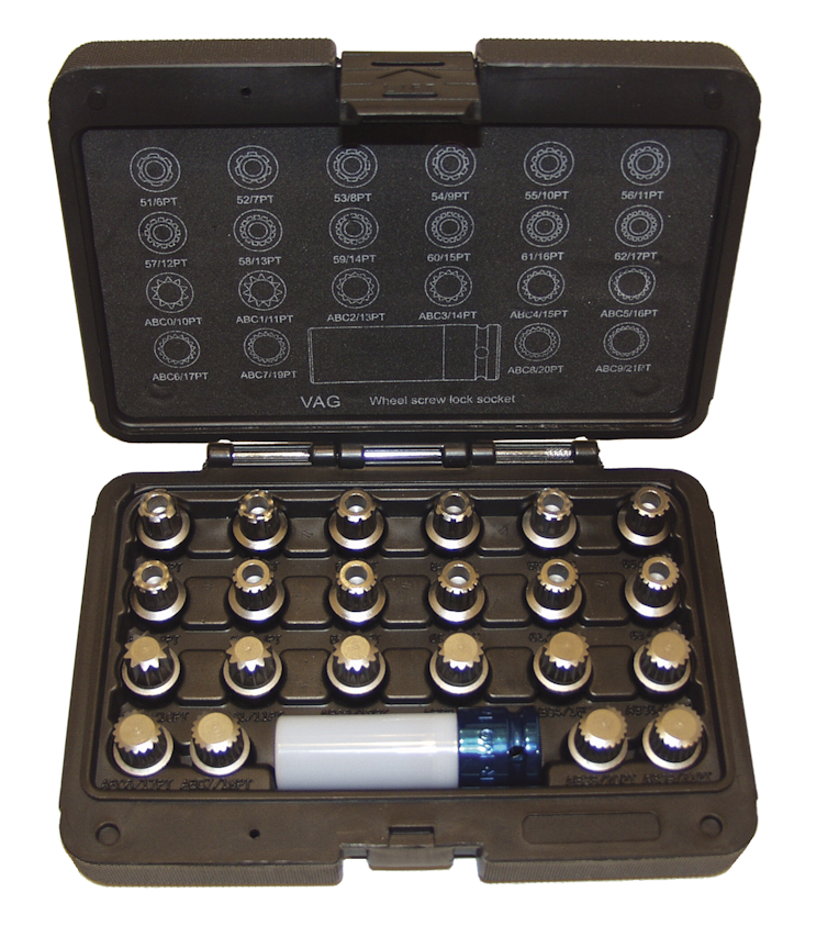 VW/Audi Wheel Lock Bolt Kits, Nos. LT4150 and LT4155 Fleet Maintenance