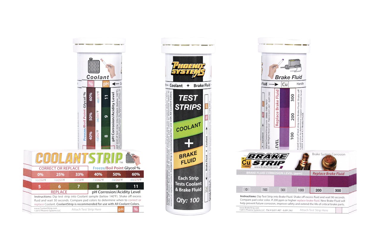 Coolant + Brake Fluid Test Strip Fleet Maintenance