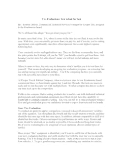 Tire Evaluation Final Pg1 57228340764ed Tire Evaluation Final Pg1 57228340764ed