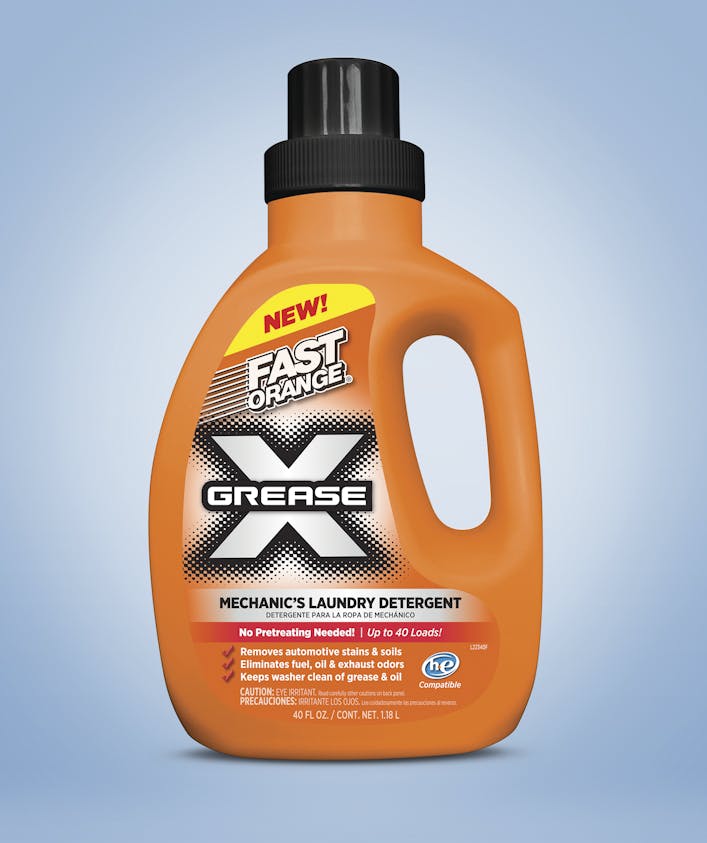 Fast Orange Grease X Mechanic’s Laundry Detergent Fleet Maintenance
