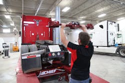 New technology that uses 3-D stereo photogrammetry (the science of making measurements from photographs) enables more accurate measuring and documenting of collision damage. Chief Automotive’s Cam Scan HD measuring system, for example, lets technicians measure and compare two points anywhere on a vehicle. New technology that uses 3-D stereo photogrammetry (the science of making measurements from photographs) enables more accurate measuring and documenting of collision damage. Chief Automotive’s Cam Scan HD measuring system, for example, lets technicians measure and compare two points anywhere on a vehicle.