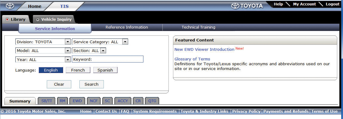 Toyota Techinfo Screen Shot 5772b6892099c