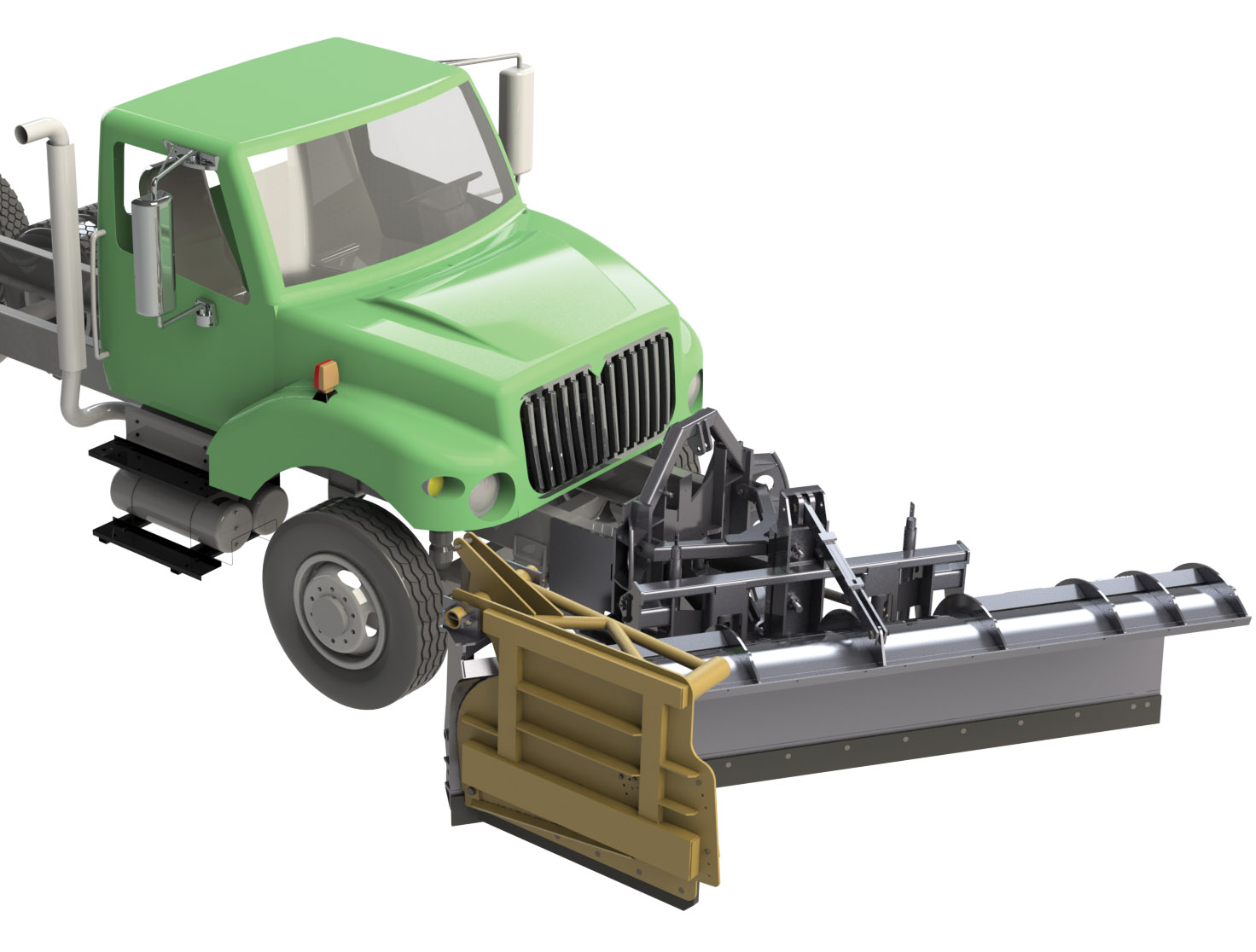 Henke Snowgate With Truck Plow 57a2178a17e81