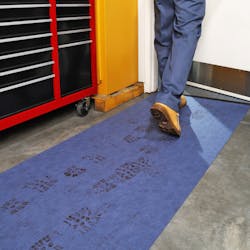 Commercial floor mats can help prevent slips and falls when placed in the proper locations and regularly maintained. Photo courtesy of New Pig Commercial floor mats can help prevent slips and falls when placed in the proper locations and regularly maintained. Photo courtesy of New Pig