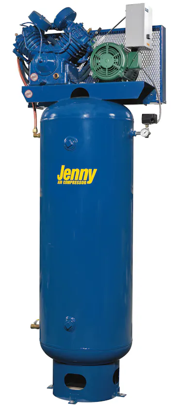 Electric two-stage, vertical-tank stationary air compressors | Fleet ...