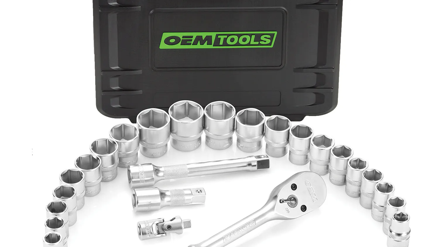 26-pc 1/2" Drive Ratchet and Socket Set | Fleet Maintenance