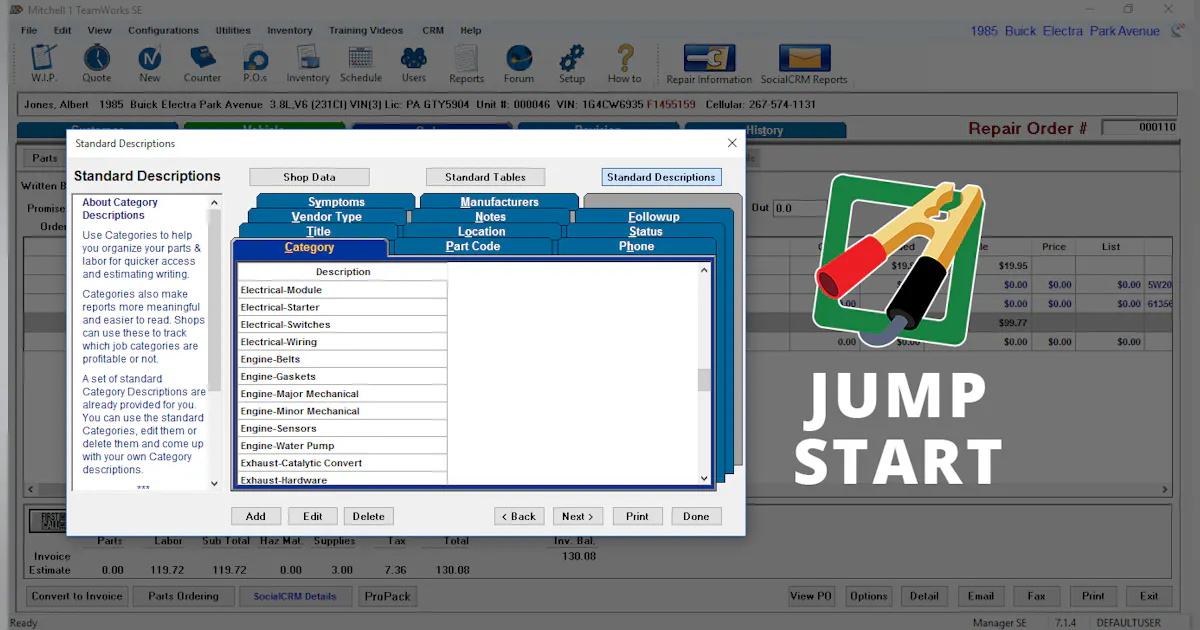 Project Management Jump Start Jump Start software | Fleet Maintenance