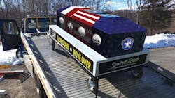 The Spirit Ride campaign – which will transport a custom-designed and built ceremonial Spirit Casket – is intended to bring public awareness to the nation’s slow down, move over laws. The Spirit Ride campaign – which will transport a custom-designed and built ceremonial Spirit Casket – is intended to bring public awareness to the nation’s slow down, move over laws.