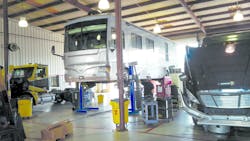 Among the factors to keep in mind when selecting a vehicle lift are the size, height and layout of the shop. Among the factors to keep in mind when selecting a vehicle lift are the size, height and layout of the shop.