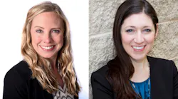 Editorial announcements: Erica Schueller, Fleet Maintenance Editor-in-chief (left); Sara Scullin, PTEN and Professional Distributor Editor (right).