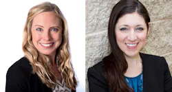 Editorial announcements: Erica Schueller, Fleet Maintenance Editor-in-chief (left); Sara Scullin, PTEN and Professional Distributor Editor (right).