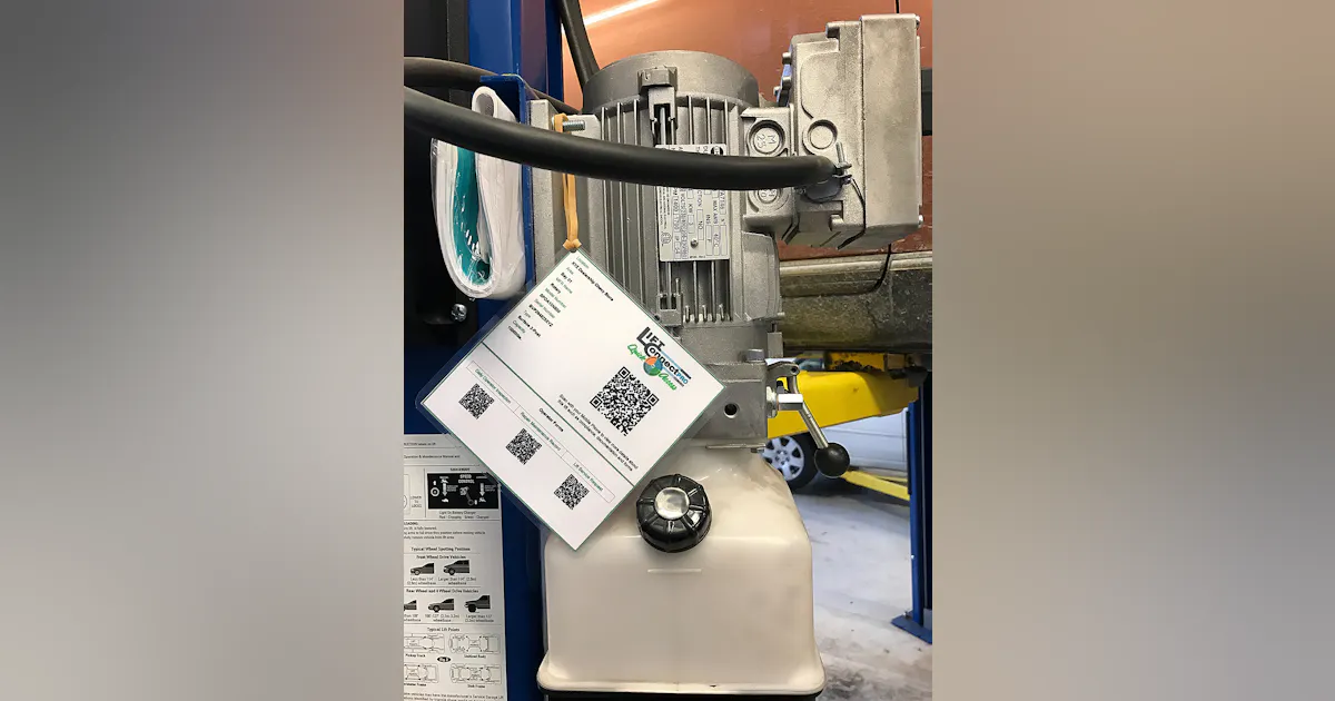 Shop safety, lift performance and complete lift inspection compliance ...