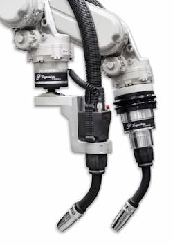 Tregaskiss announced it will enter into a five-year Master Distribution Agreement with DINSE GmbH to provide robotic water-cooled MIG guns to the North American market under the Tregaskiss by DINSE brand name. Tregaskiss announced it will enter into a five-year Master Distribution Agreement with DINSE GmbH to provide robotic water-cooled MIG guns to the North American market under the Tregaskiss by DINSE brand name.