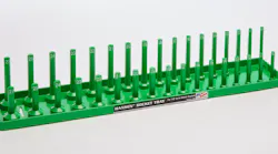 20 Inch Green Metric Socket Tray