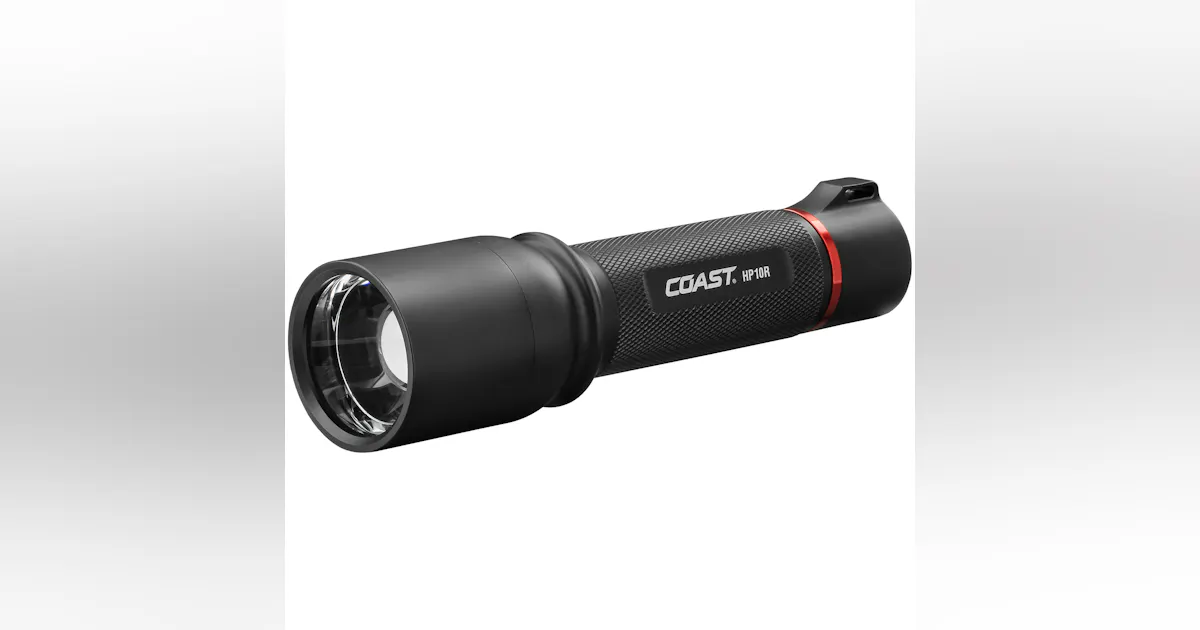 coast hp10r rechargeable flashlight HP7R 300 Lumen LED with Slide Focus, Black The light outputs 230 lumens on low and emits a darkness OBS Coast HP10R Rechargeable LED