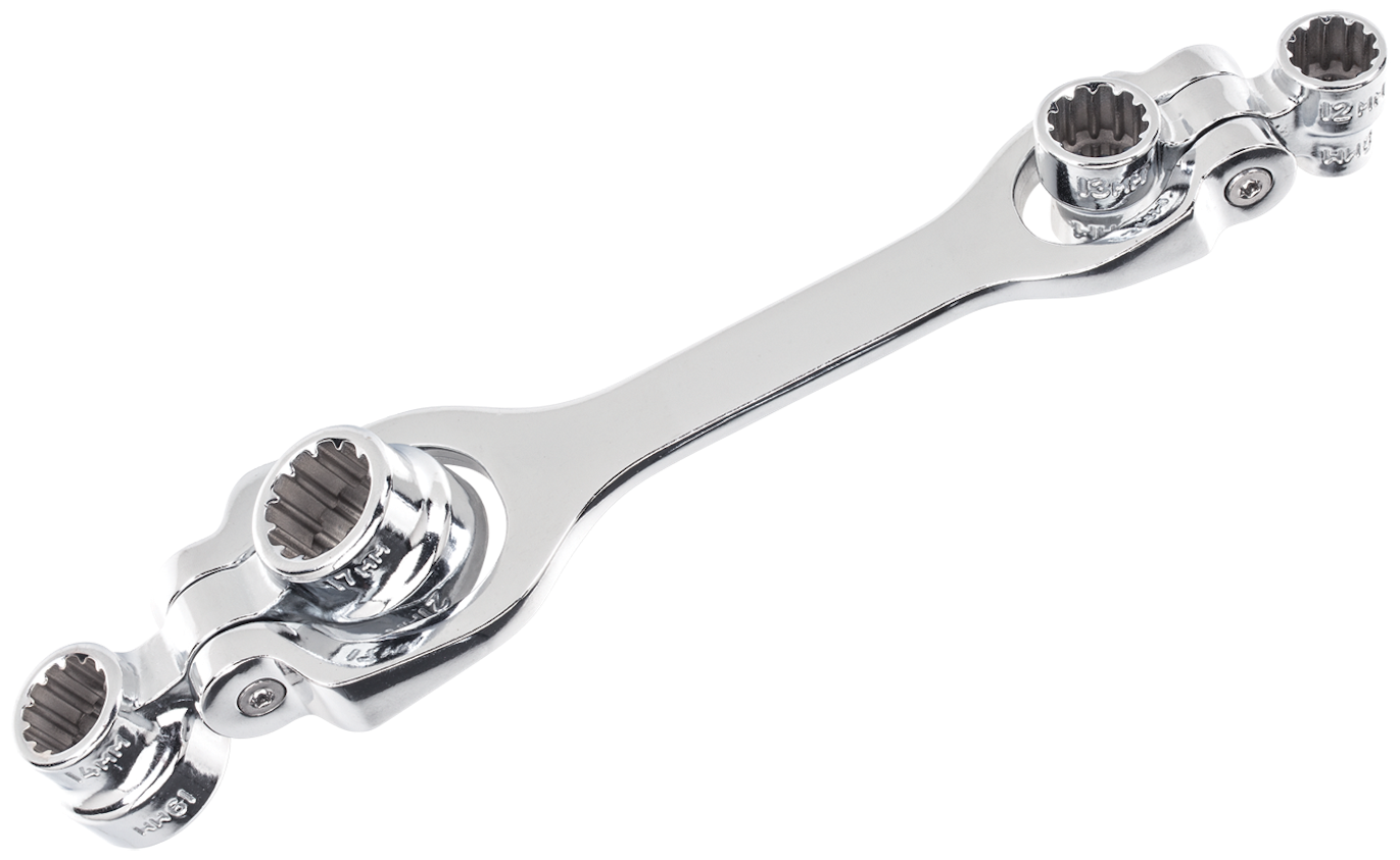 8in1 SAE & Metric oil drain plug swivel wrench set Fleet Maintenance