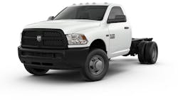 Ram&apos;s 2018 3500 Chassis Cab model now offers a rearview back-up camera standard.