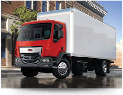 Peterbilt’s medium duty Model 220 were redesigned in early 2017 for a lighter weight per unit. Peterbilt’s medium duty Model 220 were redesigned in early 2017 for a lighter weight per unit.