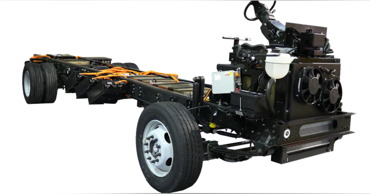 Model Power Chassis All-electric chassis for medium duty body applications debuts at The ...