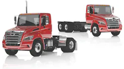 The Hino XL Series, powered by Hino’s A09 turbo diesel 8.9-liter inline 6-cylinder engine, will be offered in a host of straight truck and tractor configurations with max performance of 360 horsepower and 1150 lb.-ft. torque.