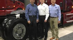 From Left: Bren Marshell, Eco Flaps; Bob Fogal, IMI; Jan Polka, RealWheels Corporation. From Left: Bren Marshell, Eco Flaps; Bob Fogal, IMI; Jan Polka, RealWheels Corporation.