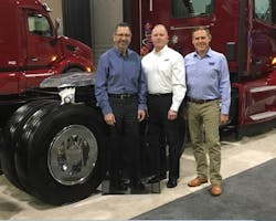 From Left: Bren Marshell, Eco Flaps; Bob Fogal, IMI; Jan Polka, RealWheels Corporation. From Left: Bren Marshell, Eco Flaps; Bob Fogal, IMI; Jan Polka, RealWheels Corporation.