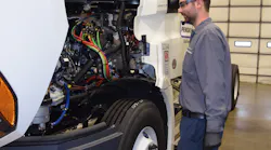 Penske technicians receive training to conduct PMs using voice-recognition software, recording responses verbally instead of by paper.
