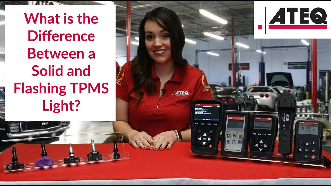 VIDEO What is the difference between a solid TPMS light and a flashing