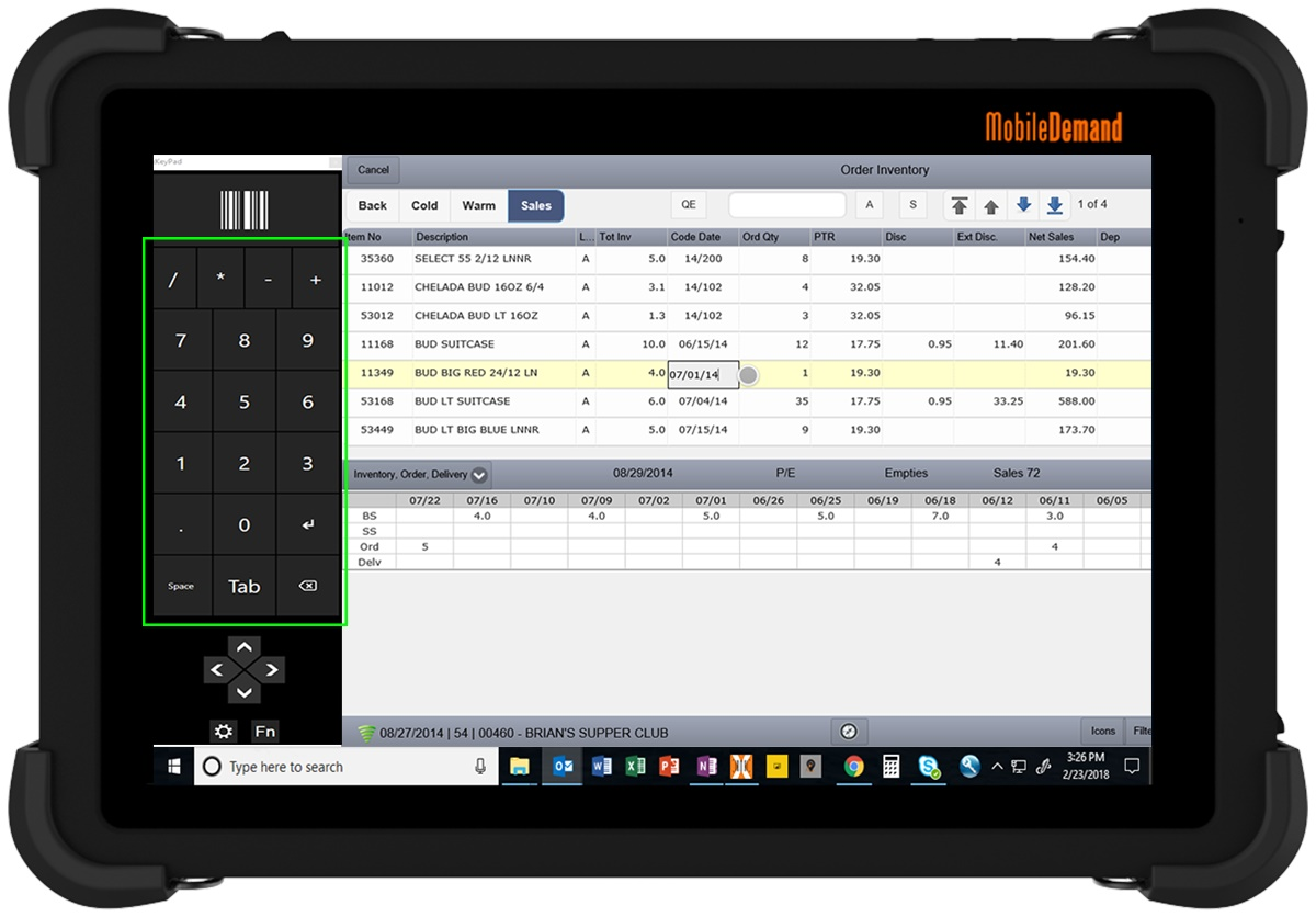 X Key Pad (t1150) Keypad Left