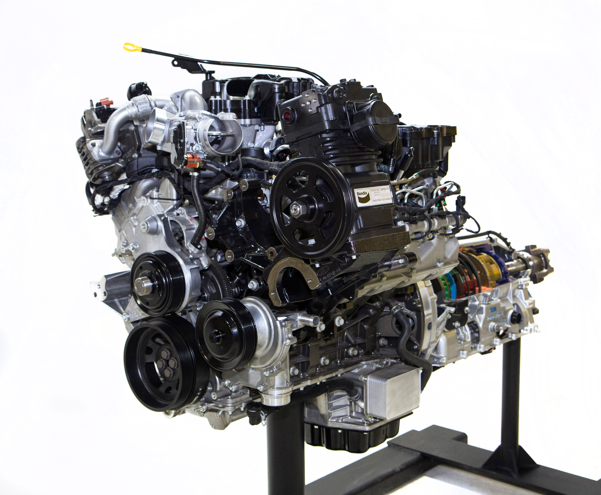 6.7L Power Stroke V8 diesel engine.