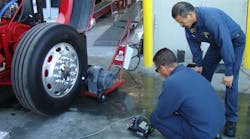Balancing truck tires can help increase tire life, decrease driver fatigue and create an overall safer vehicle. Balancing truck tires can help increase tire life, decrease driver fatigue and create an overall safer vehicle.